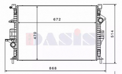 AKS DASIS 220026n -  Радиатор, охлаждение двигателя